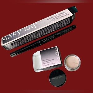 Mary Kay Bleach Blonde Cream Eye Color and Black Eyeliner Set - NIB